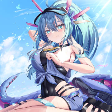 デュエマR-15合同誌 水着Q.E.D.