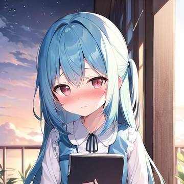 水色美少女