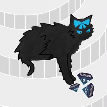 Standing Sitting Cat