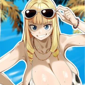 水着のオホナちゃん!