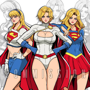 Super Blondies commissioned art