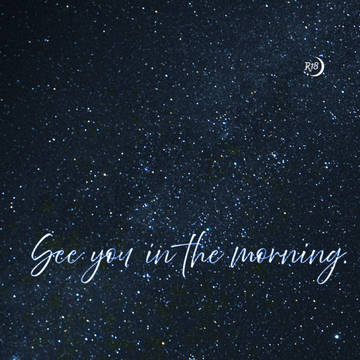 【サンプル】See you in the morning.