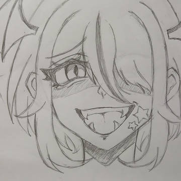 初投稿です！自分のオリキャラのゲス顔描きました😊