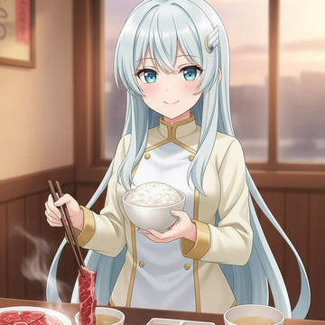 天宮翼ちゃんも焼肉を堪能中！