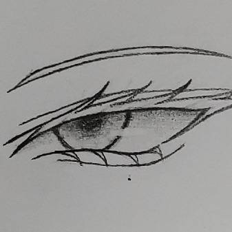 お目々描けた