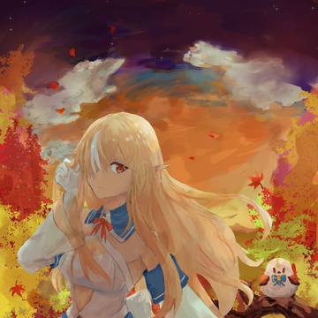 秋の森のエルフ