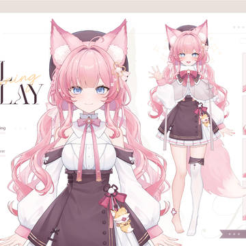 🌸x🦊 Vtuber Model