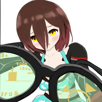 ロボ子さん改造眼鏡　落書き