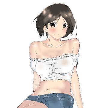 那佳ちゃん肩出しへそ出し