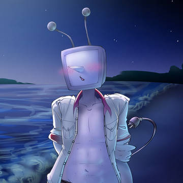 TV Time at the beach animation.