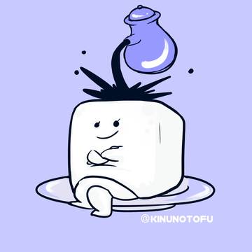 絹の豆腐です。マシュマロではありません