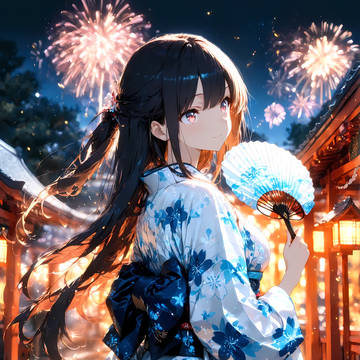 花火に笑顔が咲く夜