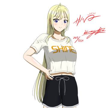 部屋着陽奈ちゃん+シャツの文字