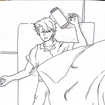 眠るギンコ