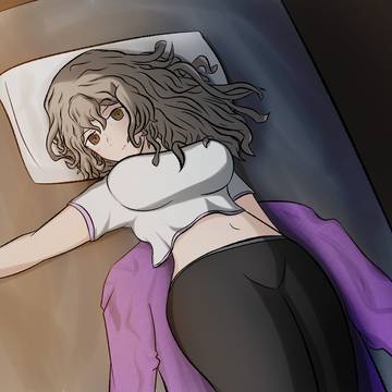 Liora laying down