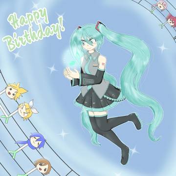 誕生日おめでとう、ミク! 🩵