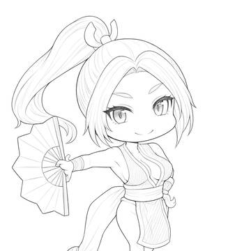 【毎日SD鉛筆書き】STREET FIGHTERTHE 6 舞