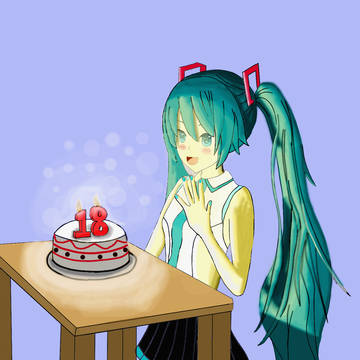 ミク、18歳の誕生日おめでとう！