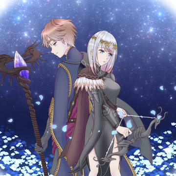 星空の下で