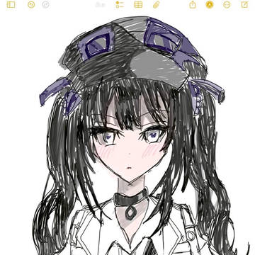 メモ帳で描いた 黒部 ナノカ 魔法少女ノ魔女裁判