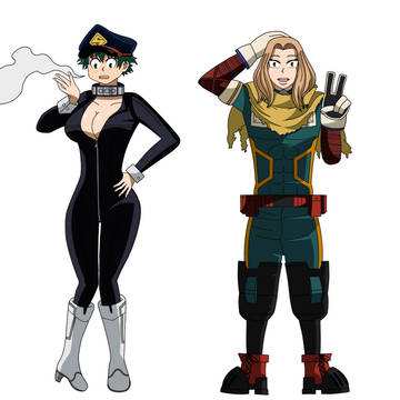 Deku and Camie head swap