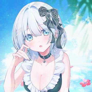 水着の白髪ちゃん🎀