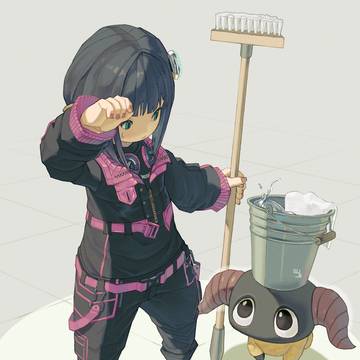 そうじをします
