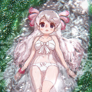 流水でひんやり