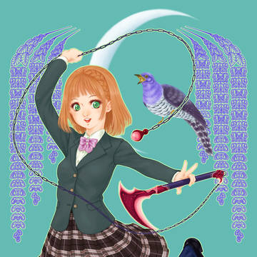 藤に杜鵑
