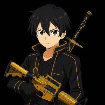 kirito Black and Gold