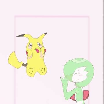 サーナイトとピカチュウ