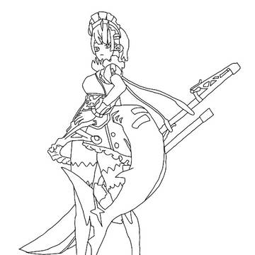 エレン・ジョー 線画