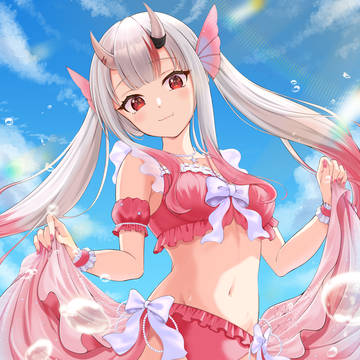 ホロナツの水着お嬢