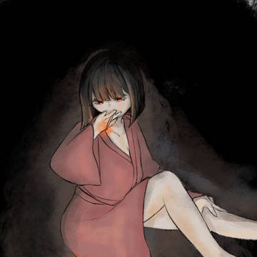 送り火をする良秀
