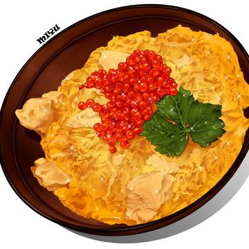 いくらがけ親子丼