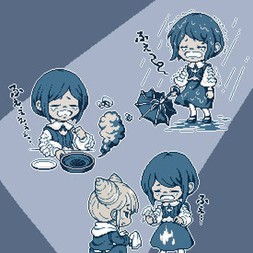 ふえ～っと泣くあざみー