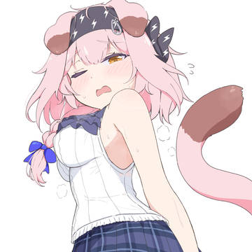 「アーミヤさんの服をお借りしました💦」