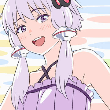 【GIFアニメ】ゆかりさんの周りをくるくる回ってみた