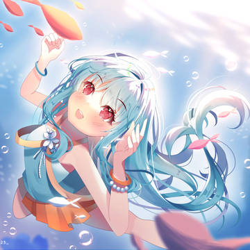 Swimming under the sunshine