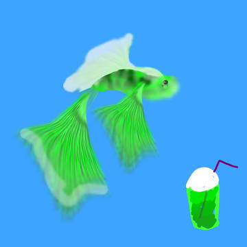 メロンソーダ風