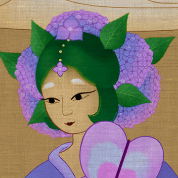 紫陽花味クッキー / Hydrangea Cookie
