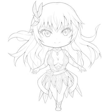 【毎日SD鉛筆書き】ロマンシングサガ２　ロックブーケ