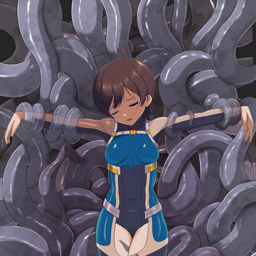 ミリオンアーマーひなた触手拘束