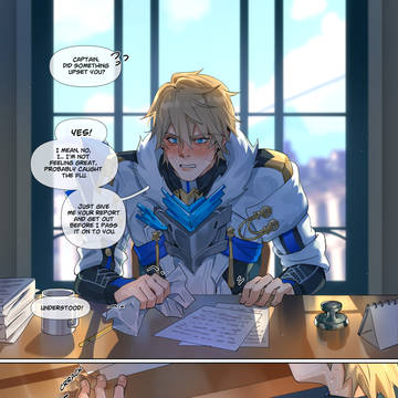 The captain is in a bad mood