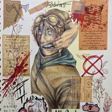 Toby sketchbook page