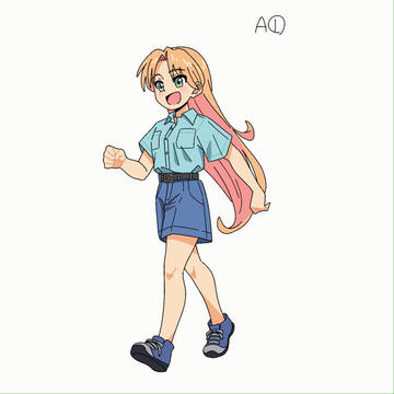 ルリちゃんで歩きアニメ