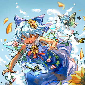 久しぶりにチルノを描いた！
