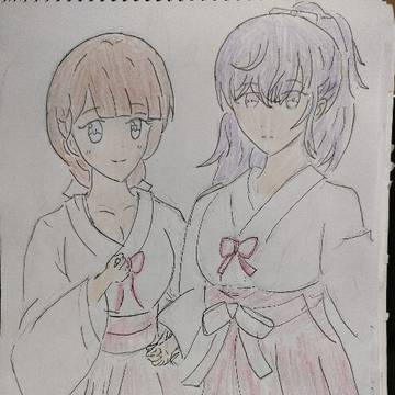 穂波まふゆ　巫女服