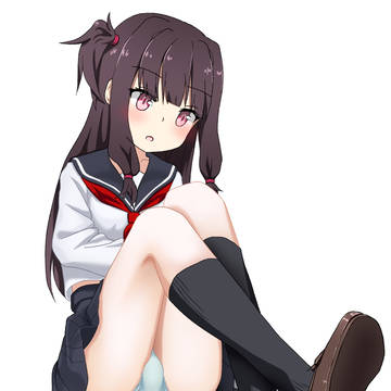 この前の女の子の座りパンチラ