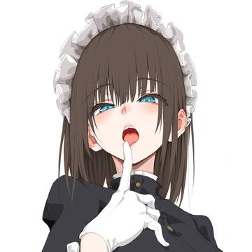 挑発的なメイド